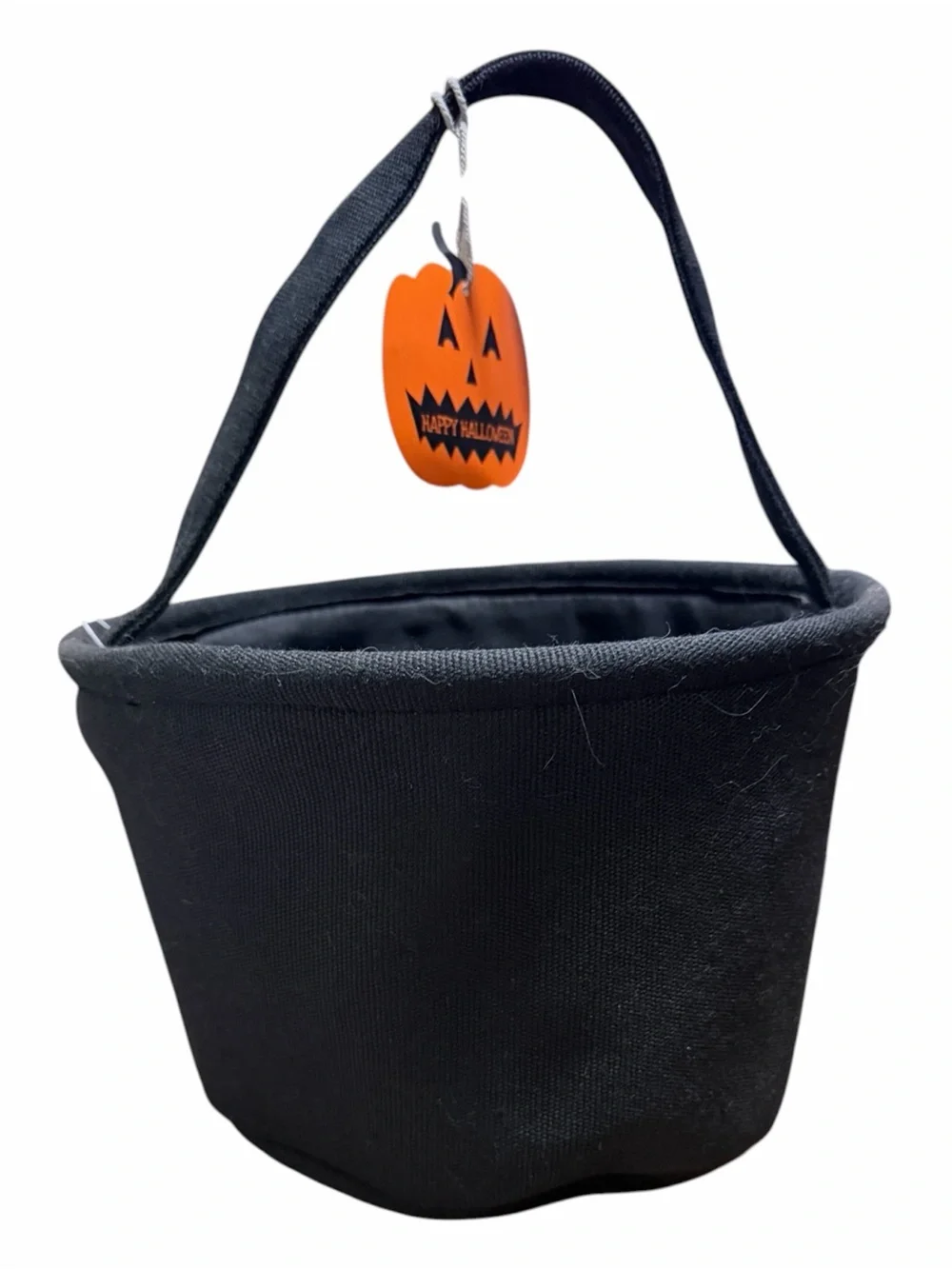 Halloween 'Trick or Treat' Black & Orange Candy Bucket